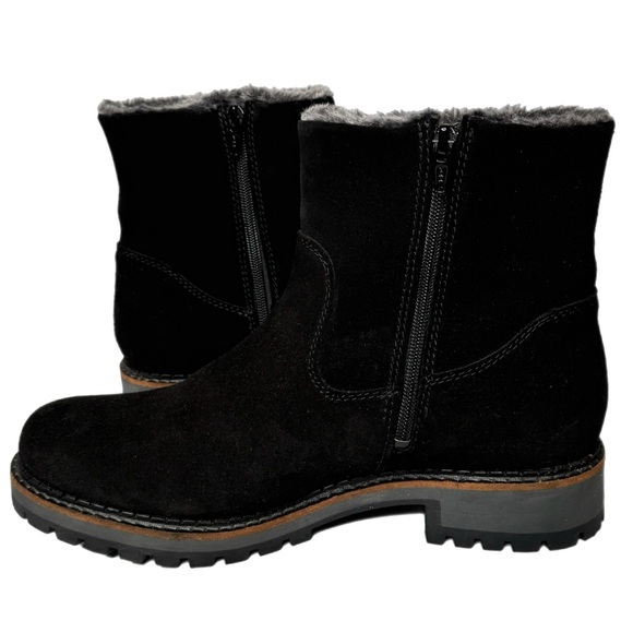 Bos. & Co. Calib Black Suede Boots with Faux Fur lining Size 40 US 9 - 9.5 - Picture 9 of 16